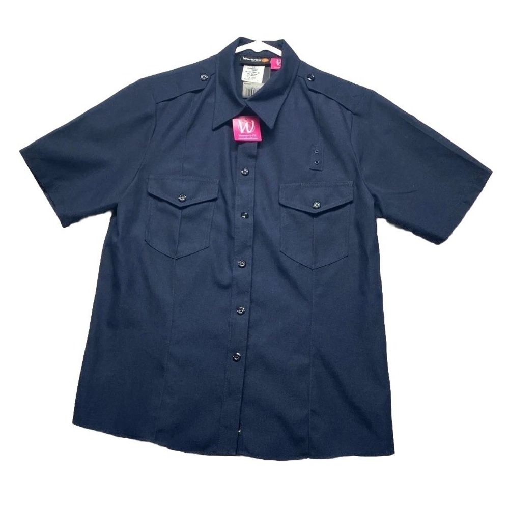 Workrite Fire Service Shirt Womens XL Navy Blue Durable Flame Resistant Workwear
